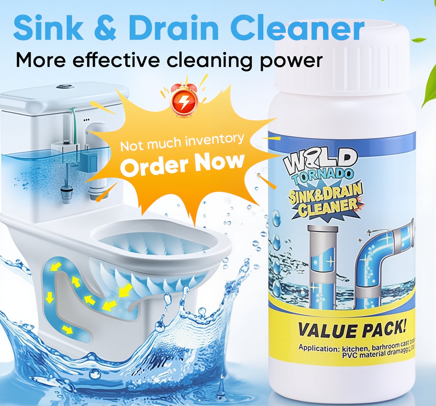 Wild Tornado Sink & Drain Cleaner